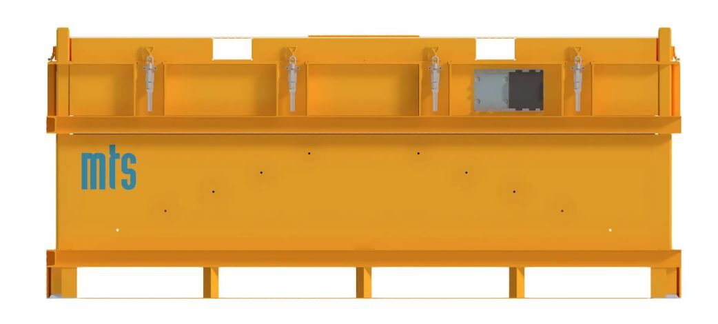 mts LiioBox orange M Akku-Transport- und Lagerbehälter aus Edelstahl für Lithium-Ionen-Batterien inkl. Füllmaterial