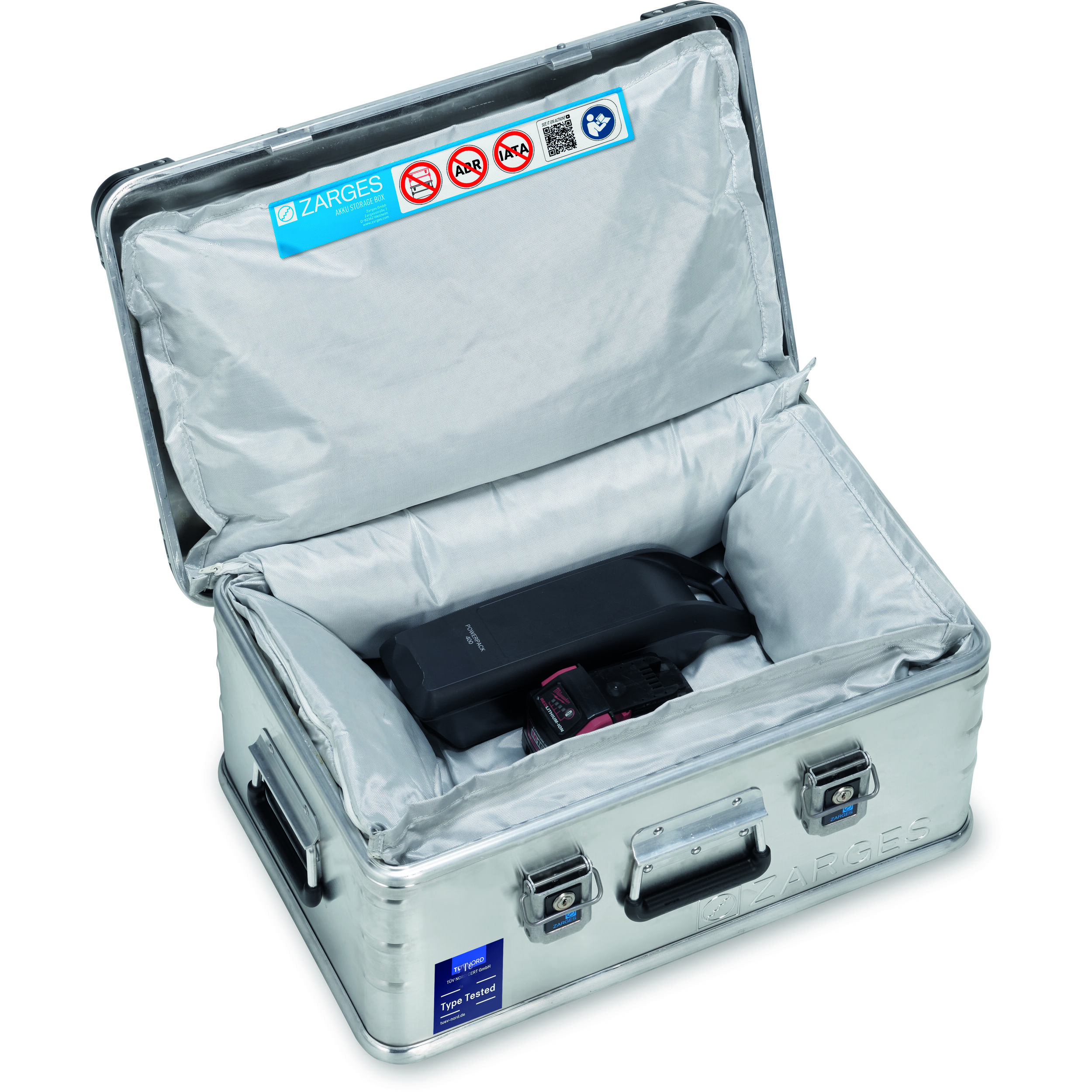 ZARGES - Akku Storage Box / Lagerbox für Lithium-Ionen-Akkus