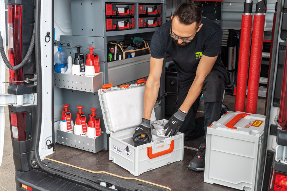 CEMO Transport- und Lagerbox Li-SAFE