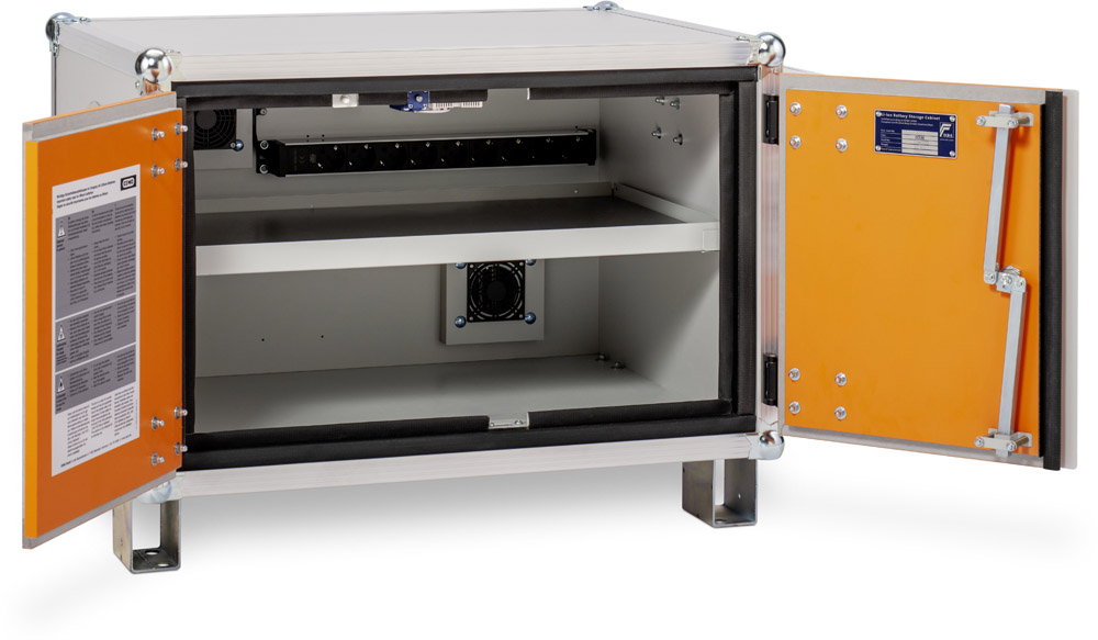 CEMO feuerfester Akku-Ladeschrank Premium Plus 8/5 LockEX 2.0