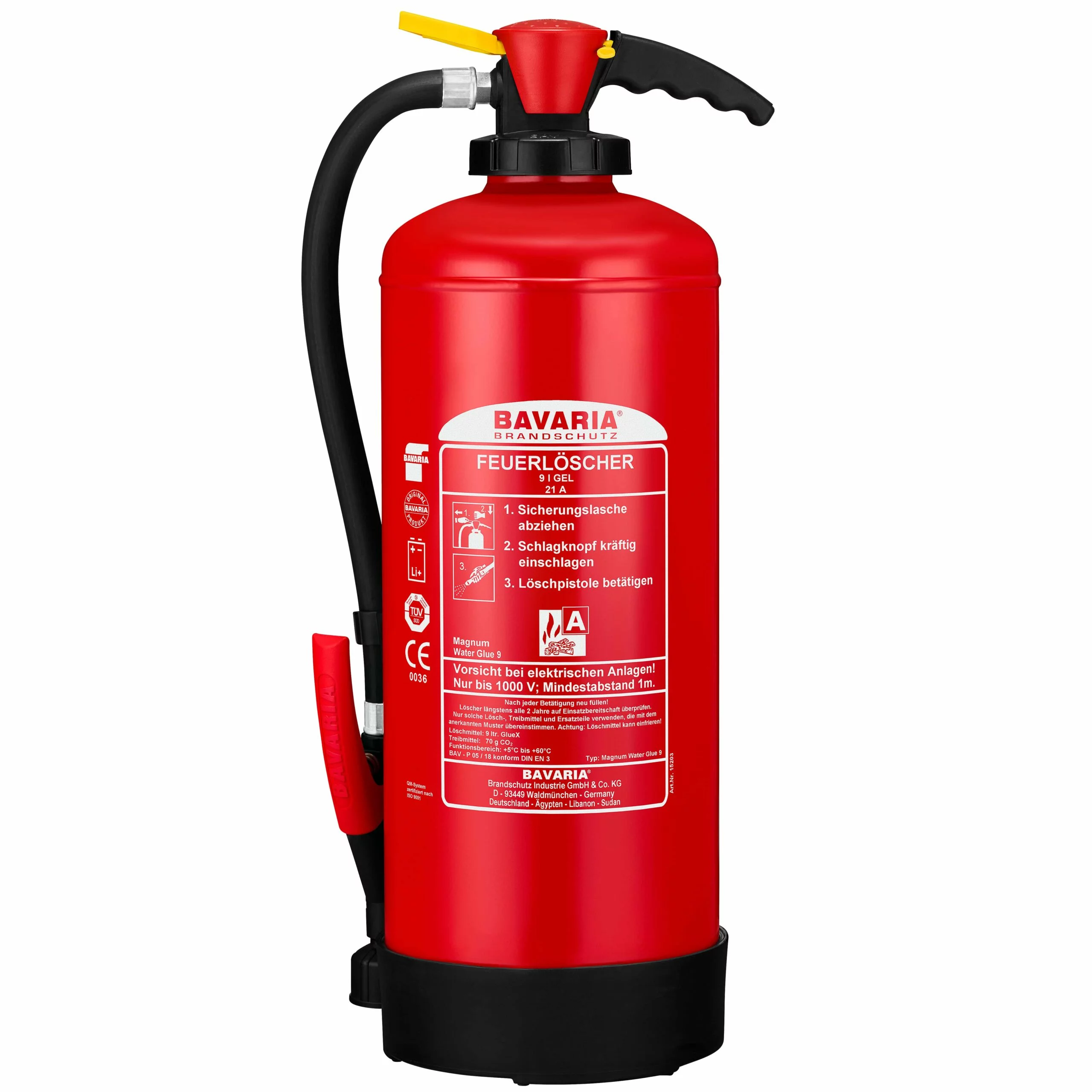 BAVARIA Gel Fire Extinguisher Magnum Water Glue 9 for Lithium-Ion Batteries