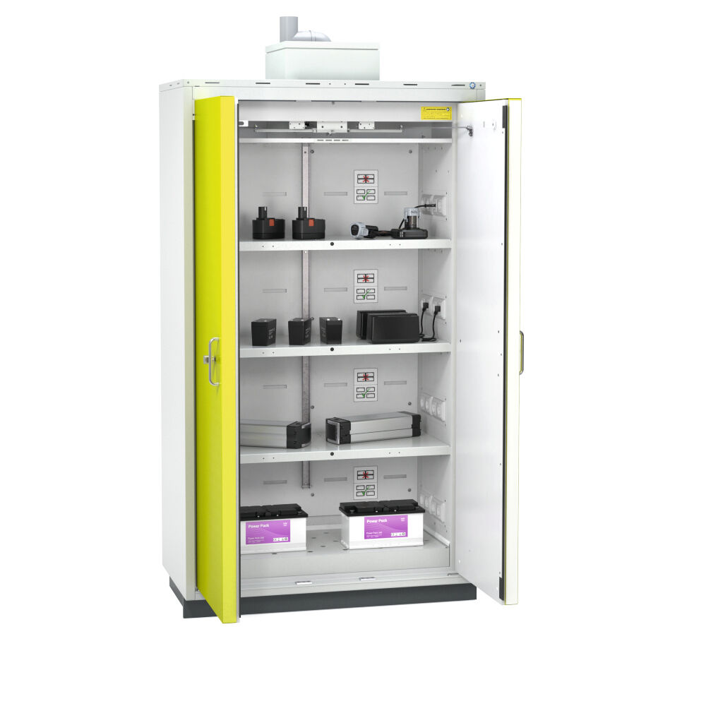 Düperthal BATTERY station line XL Sicherheitsschrank / Akku-Schrank (ein Lagerbereich / Ebene), Typ 90