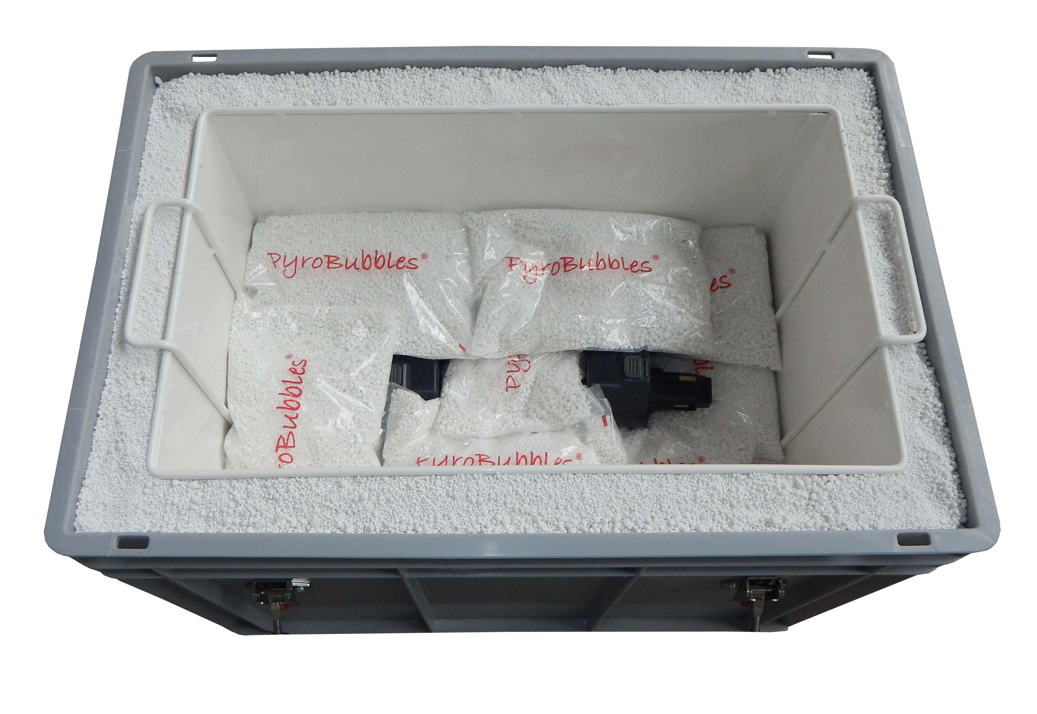 Genius Lio Guard S-Box 1 Premium plastic container for Li-ion batteries including Pyrobubbles