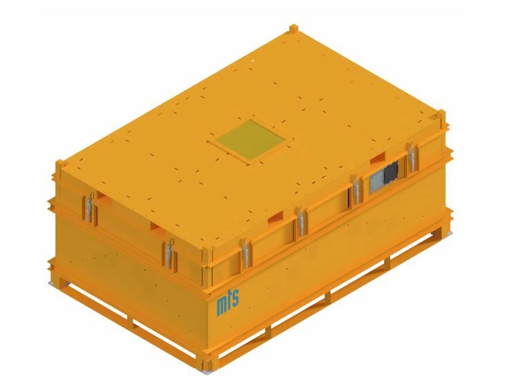 mts LiioBox orange M Akku-Transport- und Lagerbehälter aus Edelstahl für Lithium-Ionen-Batterien inkl. Füllmaterial