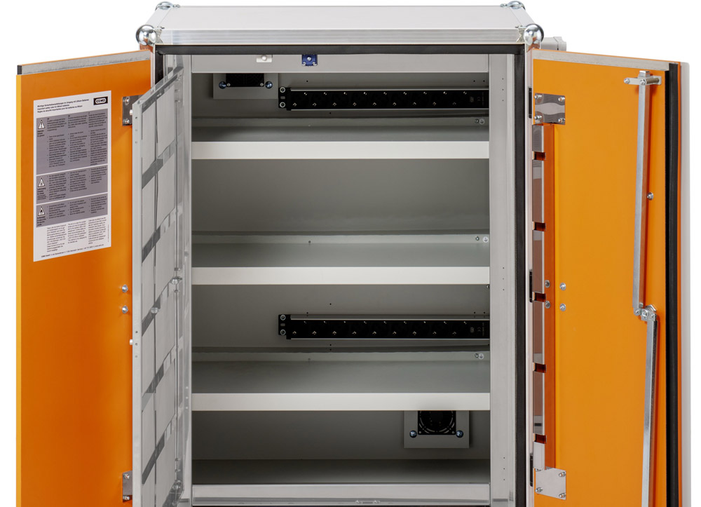 CEMO feuerfester Akku-Ladeschrank Premium 8/20 LockEX 2.0