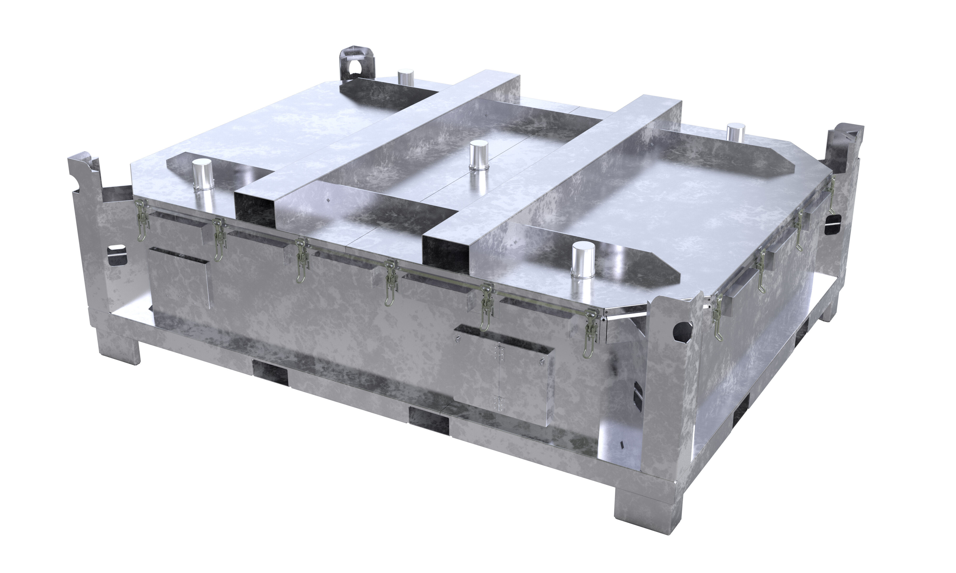 Genius Lio Guard LP1-Box Basic battery transport container made of galvanized steel for lithium-ion batteries including Pyrobubbles