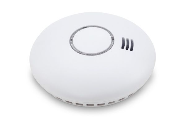 CEMO Funk-Hitze- und Rauchwarnmelder, 2er-Set, batteriebetrieben, vernetzbar, inkl. 2 Magnetplatten