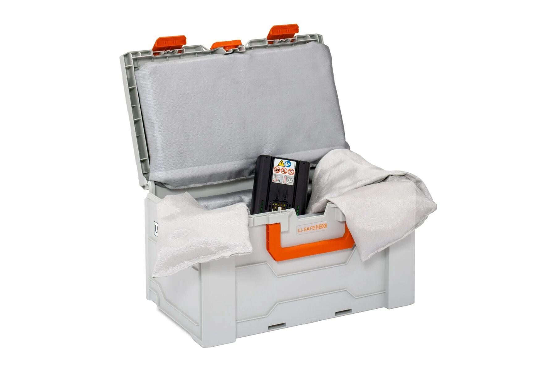 CEMO battery system brand protection box Li-SAFE 2-L for Li-ion batteries