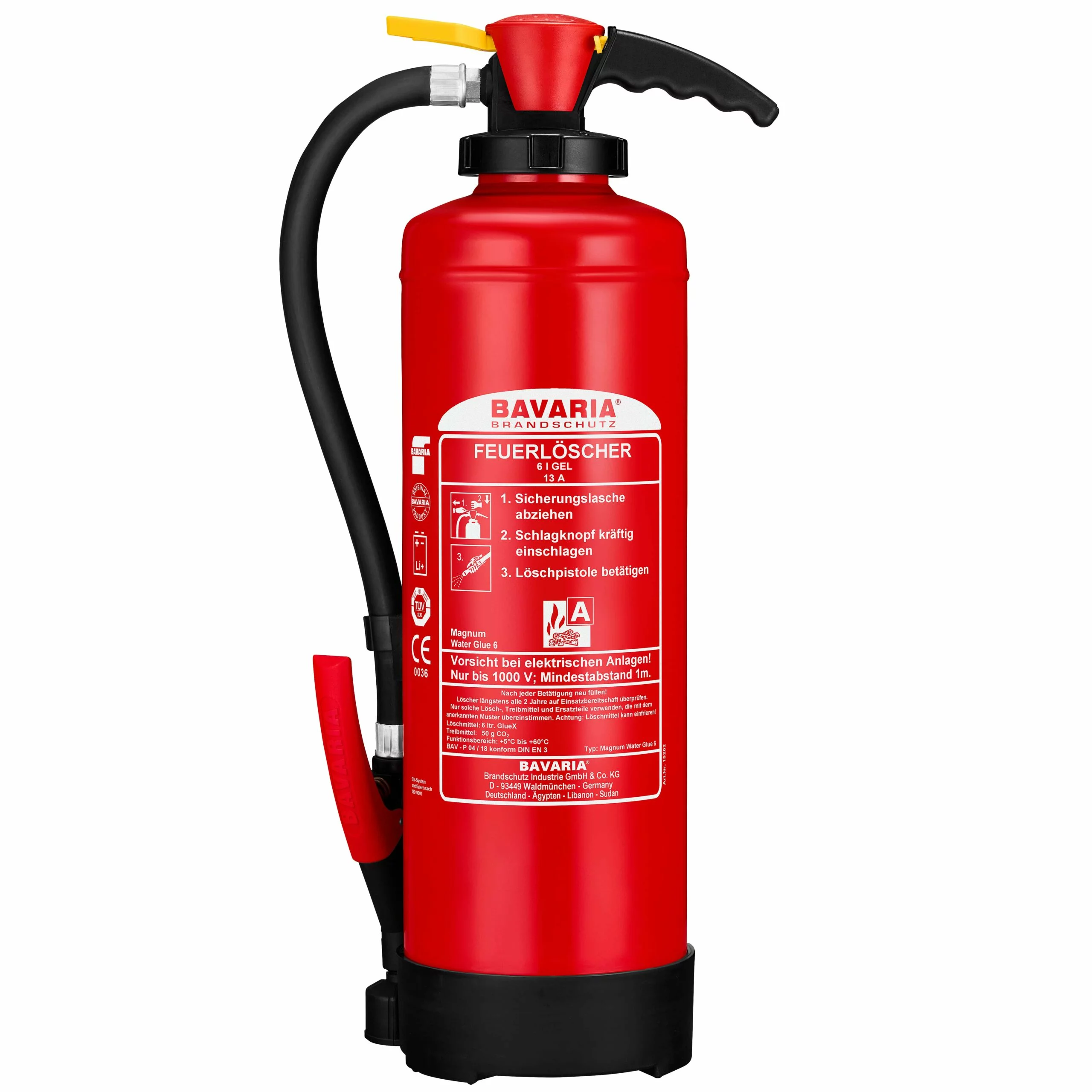 BAVARIA Gel Fire Extinguisher Magnum Water Glue 6 for Lithium-Ion Batteries