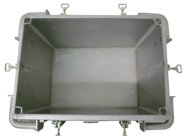 Genius Lio Guard S-Box X1 E battery transport container made of stainless steel for lithium-ion batteries including Pyrobubbles