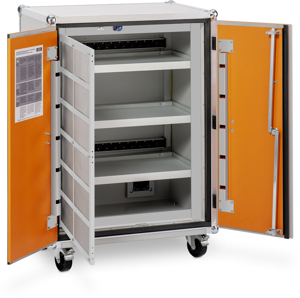 CEMO feuerfester Akku-Ladeschrank Premium 8/10 LockEX 2.0