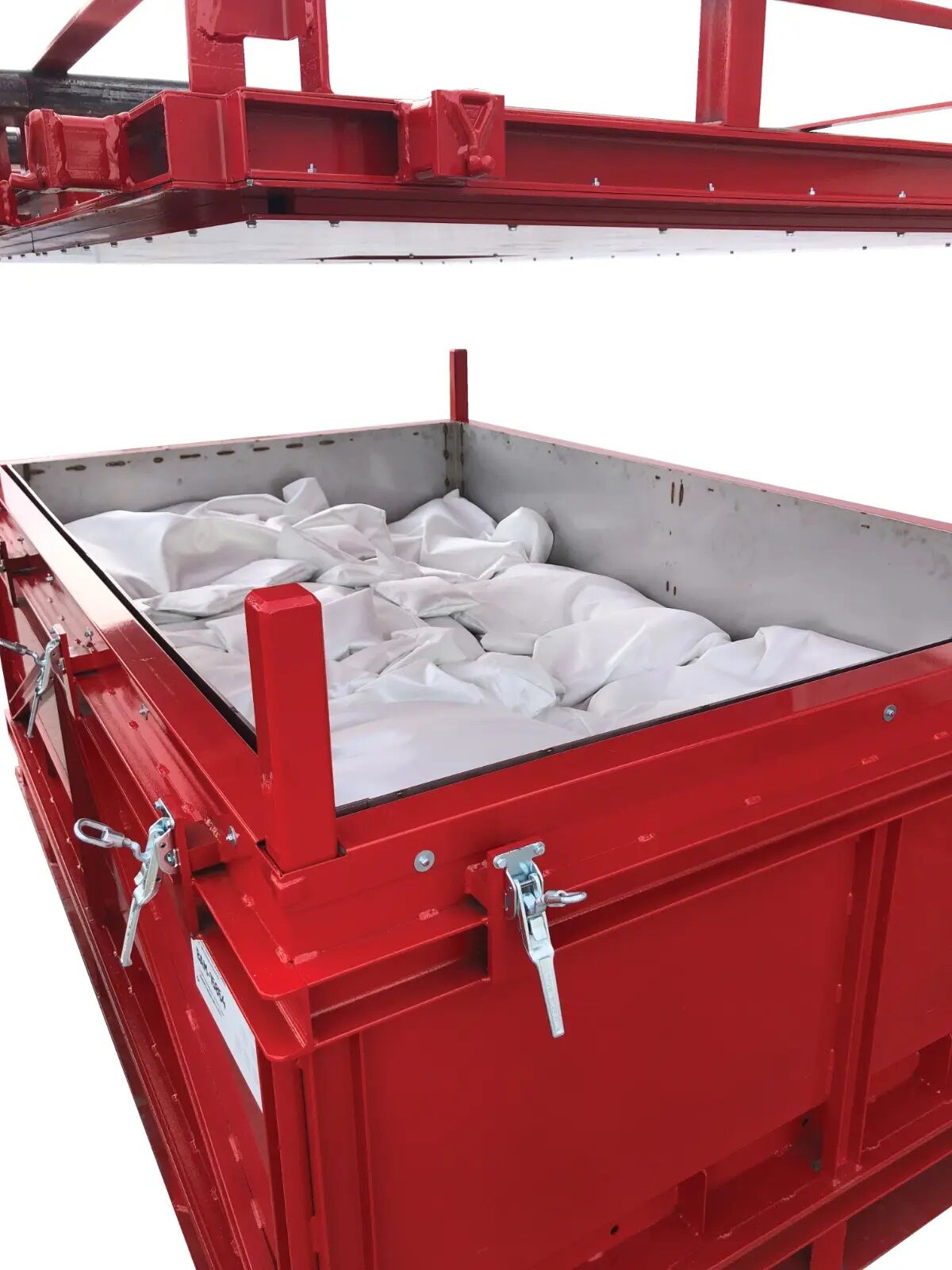 mts LiioBox red Akku-Transport- und Lagerbehälter aus Edelstahl für Lithium-Ionen-Batterien inkl. Füllmaterial