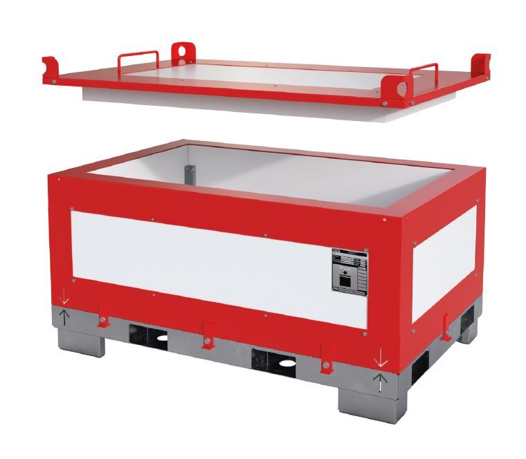 Bauer Transport- und Lagerbehälter TYP LIP-F 400-1 für Lithium-Ionen-Batterien / Lithium-Ionen-Akkus