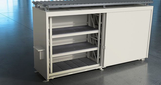 Battery Container In Machine Battery container for safe storage | LionCare